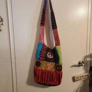 Fabric crossbody bag